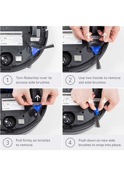 Yedek Parçalar Filtreler Yan Fırçalar Eufy Robovac G10 G10 Hibrid Robot Vakum Süpürge Aksesuarları (Yurt Dışından) indirimleri