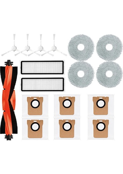 Xiaomi Robot Vakum Için X20 + / X20 Plus Parça Aksesuarları Ana Yan Fırça Hepa Filtre Mop Bez Toz Çanta Değiştirme (Yurt Dışından)