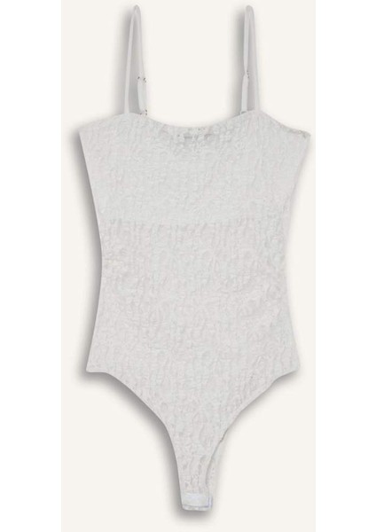Afra x DeFacto Coool Fitted Dantel Bodysuit F7895AX25HS