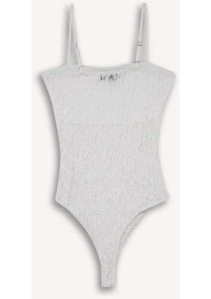 Afra x DeFacto Coool Fitted Dantel Bodysuit F7895AX25HS