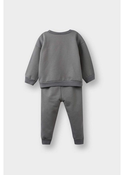 Erkek Bebek Hot Wheels 2'li Takım Sweatshirt Eşofman Altı F4529A525AU