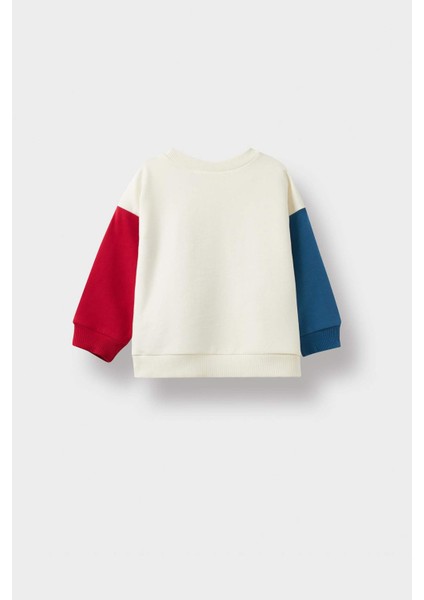 Erkek Bebek Marvel Comics Bisiklet Yaka İçi Yumuşak Tüylü Sweatshirt F5006A525AU