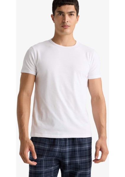 Slim Fit Dar Kesim Bisiklet Yaka Üst L4885AZ25AU