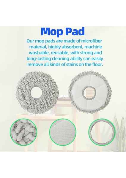 Ecovacs Için T30S / T30S Combo Robot Vakum Temizleyici Aksesuar Yedek Parçalar Kit Ana / Yan Fırça, Filtre, Mop Rag, Toz Çantası (Yurt Dışından) fırsatları