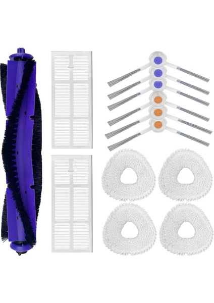 Narwal Freo Robot Vakum Robot Vakum Için Yedek Aksesuarlar 1 Ana Fırça 6 Yan Fırça 2 Filtre 4 Mop Pad Parçaları (Yurt Dışından)