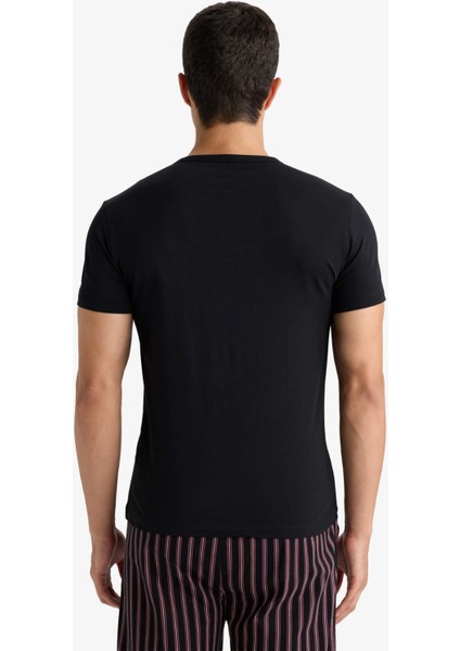 Slim Fit Dar Kesim Bisiklet Yaka Üst L4885AZ25AU