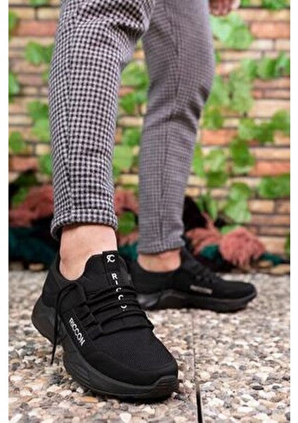 Unisex Siyah Sneaker Kaymayan Taban ile Konforlu Kullanım 37 Numara