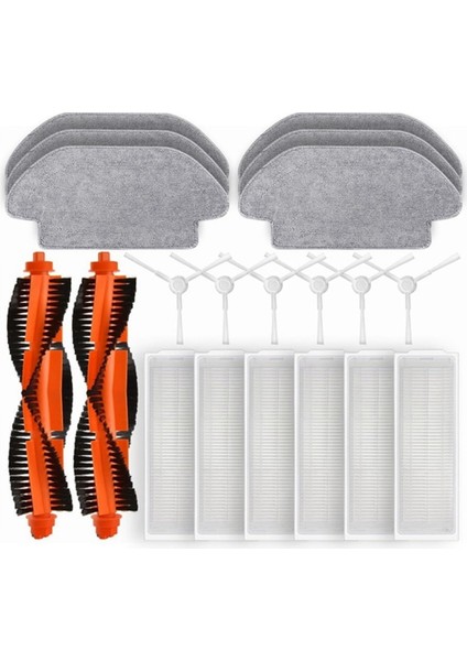 Ana Yan Fırça Hepa Filtre Paspas Parçaları Aksesuarları, Xiaomi Robot Vakumu Için Uyumlu S10 S12 B106GL (Yurt Dışından)