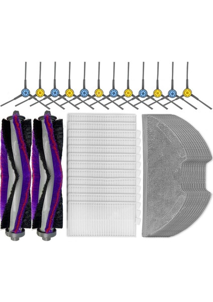 Midea M9 / Eureka NERE10S E10S / Obode A8 Ana Yan Fırça Hepa Filtre Mop Bez Aksesuarları Yedek Parçalar (Yurt Dışından)