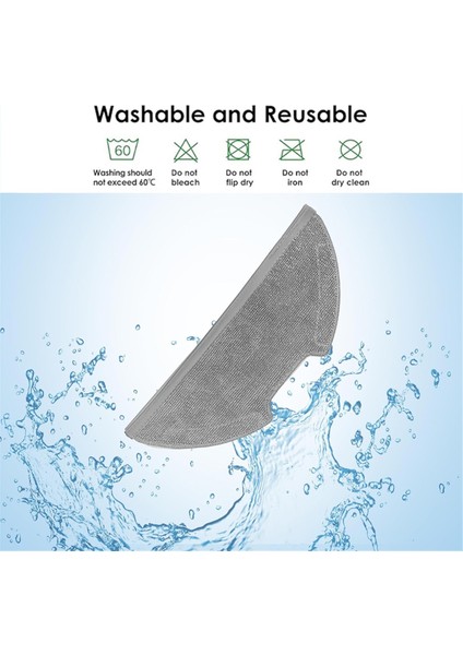 10PCS Obode A8 / Eurea E10S / Eta Aurum Pro 624 Robotik Vakum Aksesuarları Mop Pad Için 10 Adet (Yurt Dışından) fiyatları