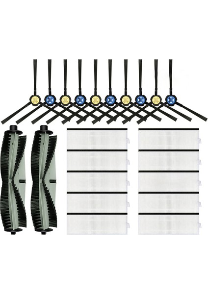 Ilife T20S Robot Vakum Değiştirme Ana Yan Fırça Hepa Filtre Yedek Parçalar Aksesuarları (Yurt Dışından)