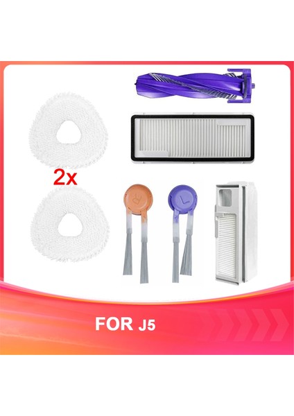 Bulut Balina Aksesuarları J5 Vakum Süpürge Süpürücü Robot Aksesuarları Değiştirme Kiti (Yurt Dışından)