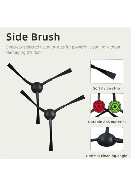 Honiture G20, G20 Pro Vakum Temizleyici Robotu, Ana Fırça, Yan Fırçalar (Yurt Dışından) fırsatları