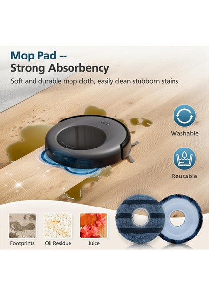 19PCS Ana Fırça Yan Fırça Hepa Filtre Toz Torbası Paspas Bezi Eufy Omni C20 Robot Vakum Süpürge Aksesuarları (Yurt Dışından) modelleri