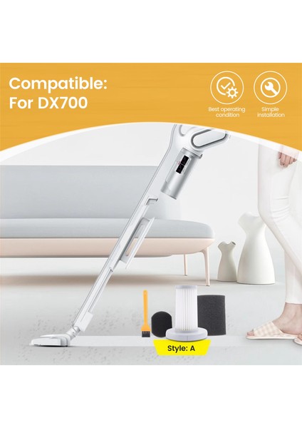 Hepa Filtresi Mini Push Rod Vakum Fırçası Yedek Filtresi Xiaomi Deerma DX700 Vakum Süpürge Montajı Fırça A (Yurt Dışından) indirimleri