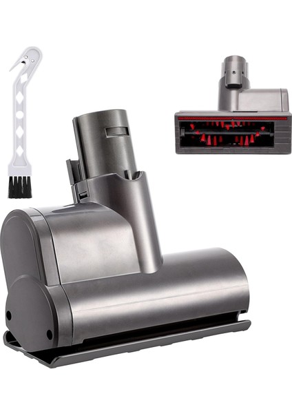 Dyson V6 DC58 DC59 DC62 DC62 DC74 Yedek Vakum Akar Çıkarma Fırçası Baş Mini Motorlu Emme Aracı+Temizleme Fırçası (Yurt Dışından)