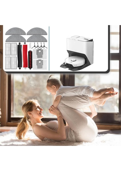 Roborock S8 Pro Ultra Robot Için Vakum Süpürücü Ana Yan Fırça Hepa Filtre Mop Bez Toz Torbaları Aksesuar Yedek Parçalar (Yurt Dışından) fiyatları