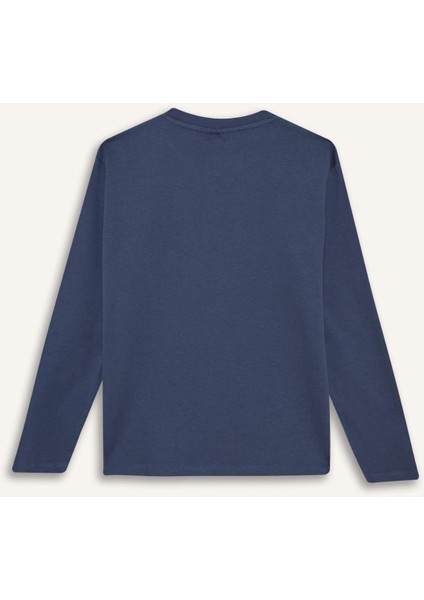 Erkek Çocuk Stumble Guys Bisiklet Yaka Uzun Kollu Tişört F5093A825AU