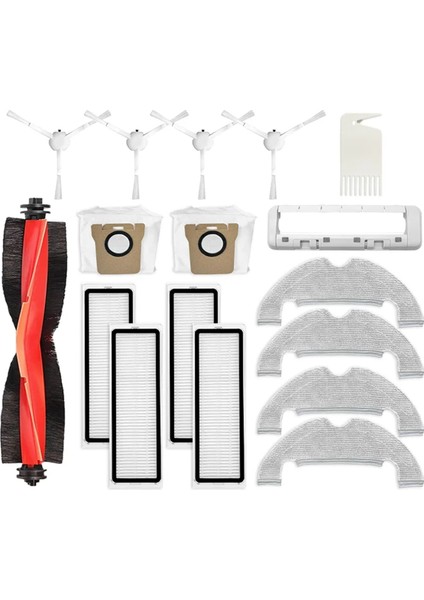 Xiaomi Robot Vakum Için X10 Robot Vakum Temizleyici Parçalar Ana Yan Fırça Hepa Filtre Mop Bez Tuz Torbaları Aksesuarlar (Yurt Dışından)