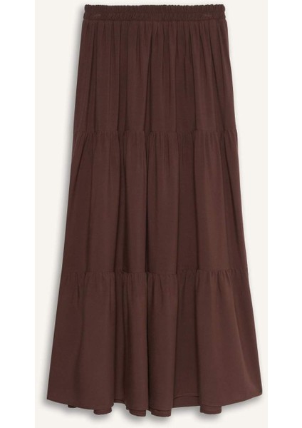 A Kesim Viskon Maxi Etek F8242AX25SM