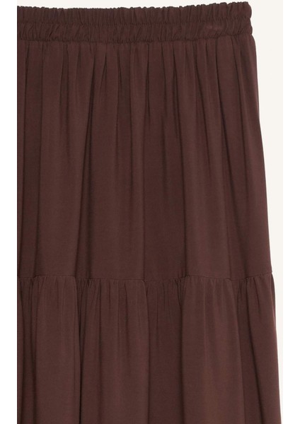 A Kesim Viskon Maxi Etek F8242AX25SM