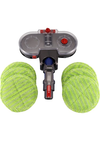 Dyson V15 V11 V10 V8 V7 V7 Vakum Temizleyici Elektrik Mop Kafa Çıkarılabilir Su Deposu ile 6 Yeniden Kullanılabilir Mop Pedler B (Yurt Dışından)