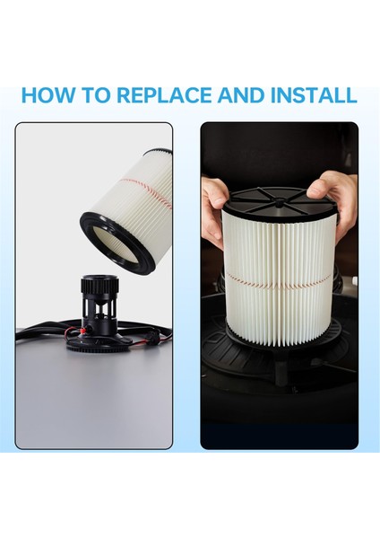 Zanaatkar Için Yedek Kartuş Filtresi 9-38754 Kırmızı Şerit Genel Amaçlı Islak Kuru Vac 5 Ila 20 Galon Dükkan Vakumları (Yurt Dışından) fırsatları