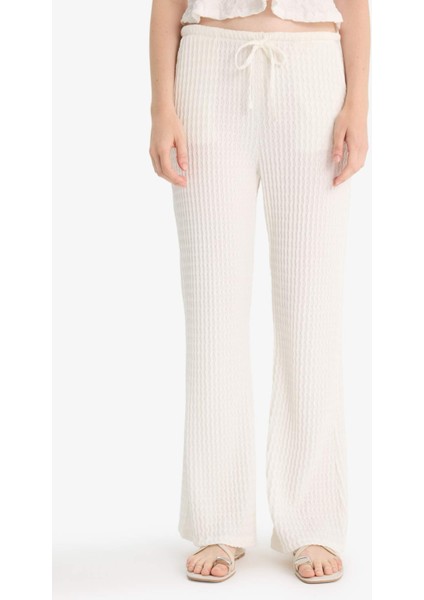 Flare Fit Cepli Normal Bel Standart Boy Bürümcük Pantolon