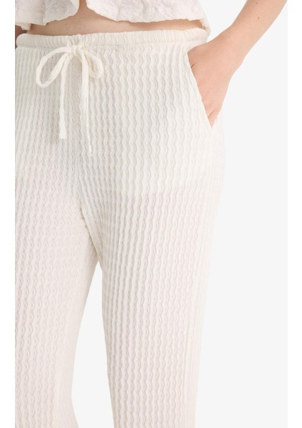 Flare Fit Cepli Normal Bel Standart Boy Bürümcük Pantolon