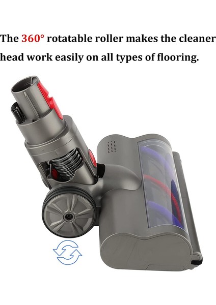 Vakum Süpürge Fırçası Kafa Zemin Temizleme Aracı Elektrikli Türbin Zemin Fırçası Kafa Dyson V7 V8 V8 V10 V11 V15 (Yurt Dışından) fiyatları