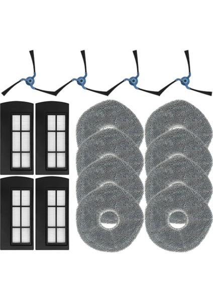 Eufy X9 Pro Yedek Parçalar Için Aksesuarlar Yan Fırça Hepa Filtre Mop Kumaş Pedleri (Yurt Dışından)