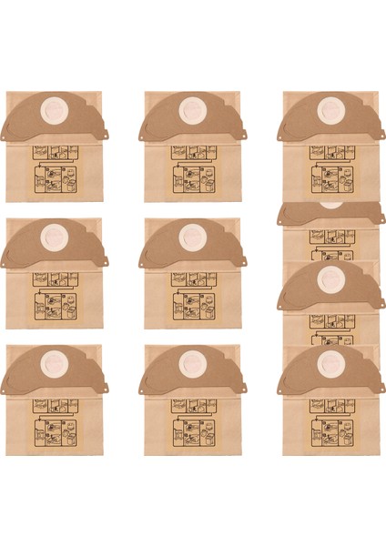 10PCS Vaccuum Filtre Toz Torbası Toplama Çöp Çantası 6.904-322.0 Karcher A2004 Wd2 Vakum Çantaları Vakum Süpürge Parçaları (Yurt Dışından) fiyatları