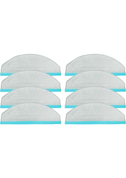 8pcs Ecovacs Yedı cc Robot Vakum Süpürge Yedek Yedek Parça Mop Ped (Yurt Dışından)