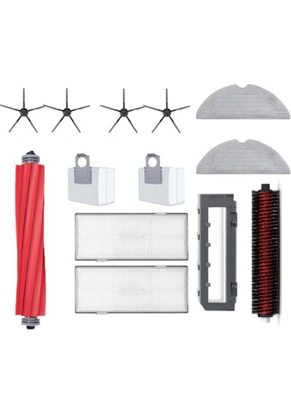 Roborock S7 Maxv Ultra S7 Pro Ultra G10S G10S Pro Robot Vakum Parçaları Ana Yan Fırça Paspas Filtre Toz Çantası (Yurt Dışından)