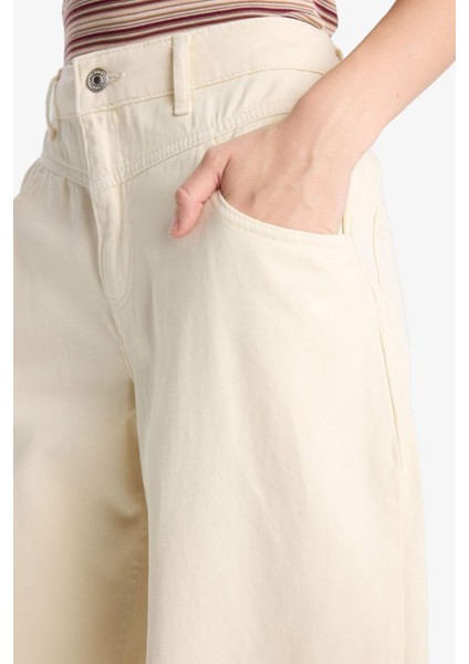 Baggy Fit Normal Bel Gabardin Pantolon F8204AX25AU