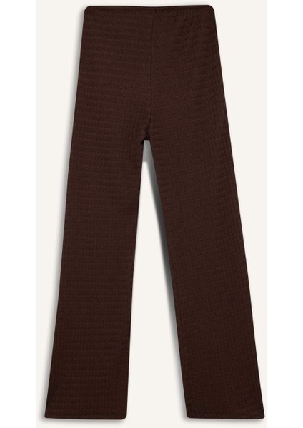 Flare Fit Cepli Normal Bel Standart Boy Bürümcük Pantolon