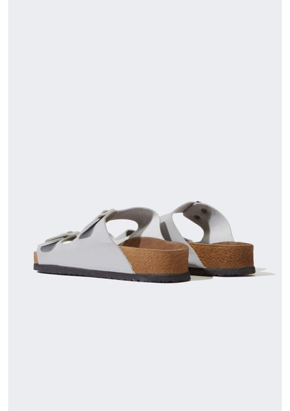 Kadın Çift Bantlı Düz Taban Terlik