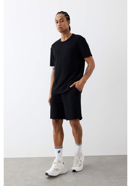 Fit Standart Fit Modal Sporcu Kısa Paça Şort F8393AX25AU