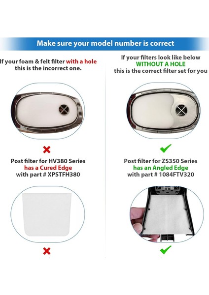 Vakum Filtre Köpekbalığı HV380 HV345 ZS350 ZS351 XPMFK320 Vakum Süpürge Filtresi Yedek Parçaları (Yurt Dışından) indirimleri