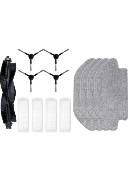 Ilıfe A11 Robot Vakum Süpürge Yedek Parçalar Aksesuarları Ana Yan Fırça Hepa Filtre Mop Bez Fırça Kapağı, C (Yurt Dışından)