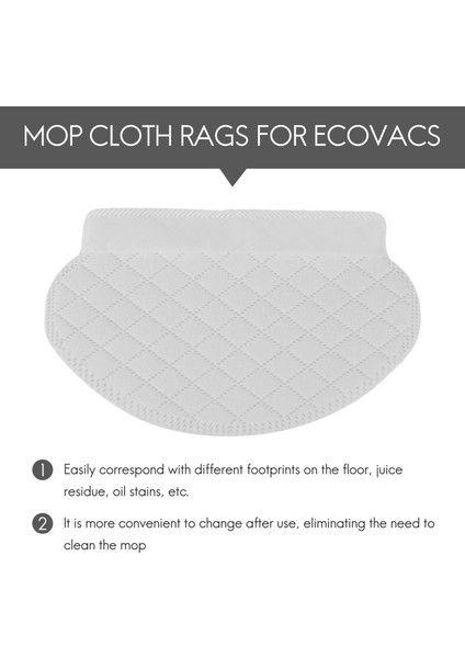 40PCS Tesis Edilebilir Paspas Bez Paçavra Ecovacs Deebot Ozmo 950 920 905 Robotik Elektrikli Süpürge Paspas Bezleri (Yurt Dışından) indirimleri