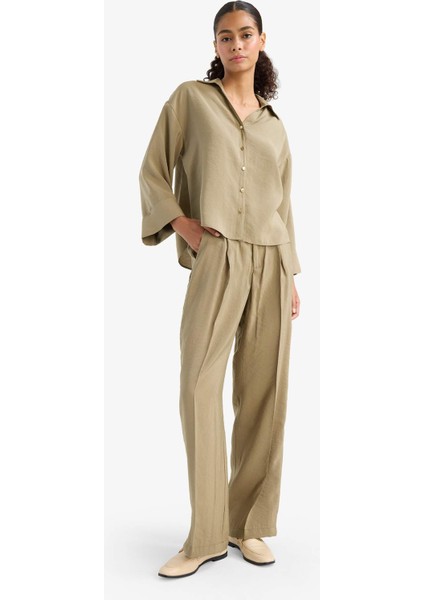 Loose Fit Uzun Kollu Gömlek E9007AX25AU