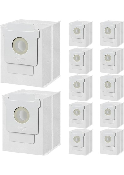 12PCS Irobot Roomba Için Yedek Vakum Torbaları I7, I7+, I3, I3+, I8, I8+, I4, I4+, I6, I6+, J7 Kir Bertırım Toz Torbaları (Yurt Dışından)