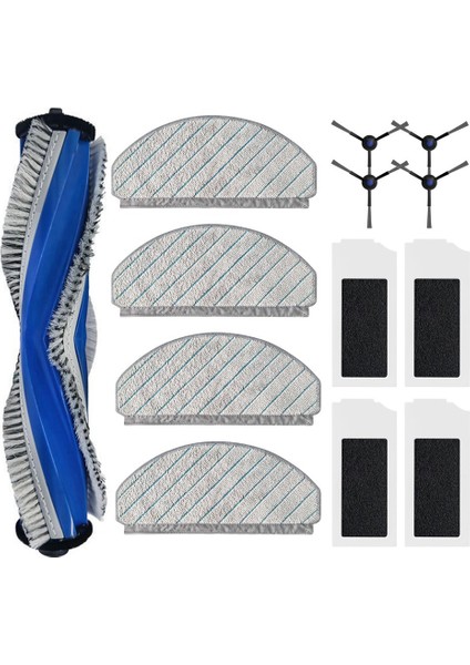 13 Yedı C12 Pro Için Paket Aksesuarları Plus Robot Vakum: Ana Fırça, Yan Fırçalar, Filtreler, Paspas Pedleri (Yurt Dışından)
