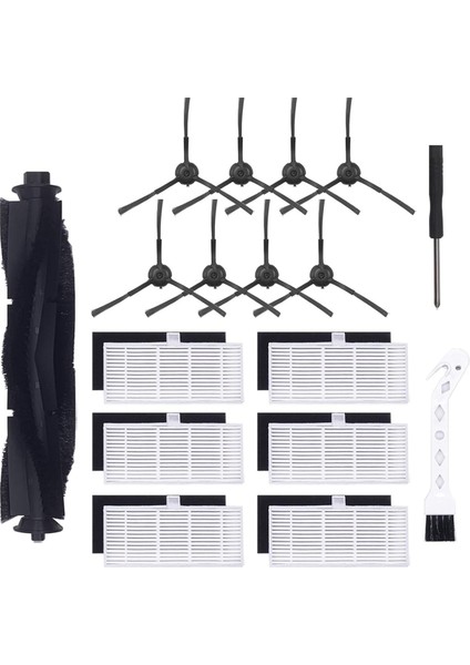 Fırça Filtreleri Yedek Aksesuarlar Kit Ihome Autovac Nova Self Self Ihrv6-Blk, Ulturik T10 Robot Vakum (Yurt Dışından)
