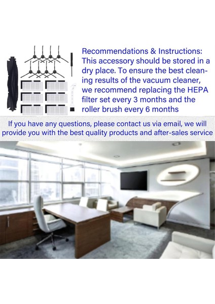 Fırça Filtreleri Yedek Aksesuarlar Kit Ihome Autovac Nova Self Self Ihrv6-Blk, Ulturik T10 Robot Vakum (Yurt Dışından) indirimleri