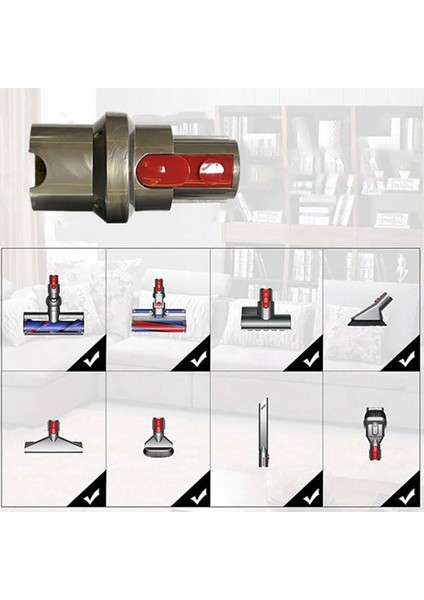 1pcs Adaptör Ekleri Dyson V7 V7 V8 V10 V11 Kablosuz Vakum Süpürge Parçaları Için LED Işık (Yurt Dışından) modelleri