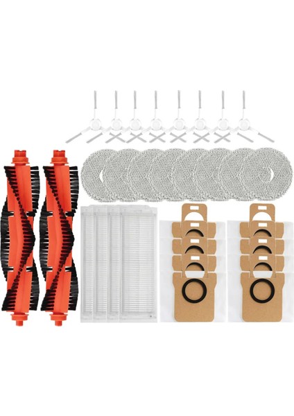 Xiaomi Mijia M30 Pro Yedek Yedek Parçalar Aksesuarlar Mop Bez Toz Torbası Hepa Filtre Ana Yan Fırça (Yurt Dışından)