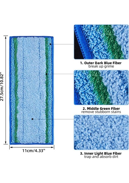 6pcs Irobot Braava Jet M6 Serisi Ultimate Robot Mop Robot Islak Kamaç Yedek Parçaları (Yurt Dışından) modelleri