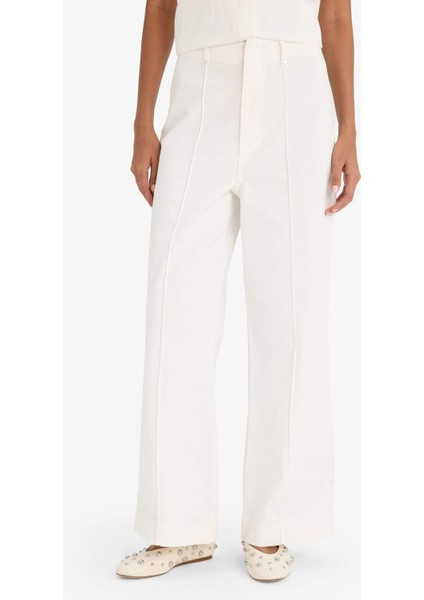 Wide Leg Cepli Yüksek Bel Gabardin Pantolon F1649AX25AU